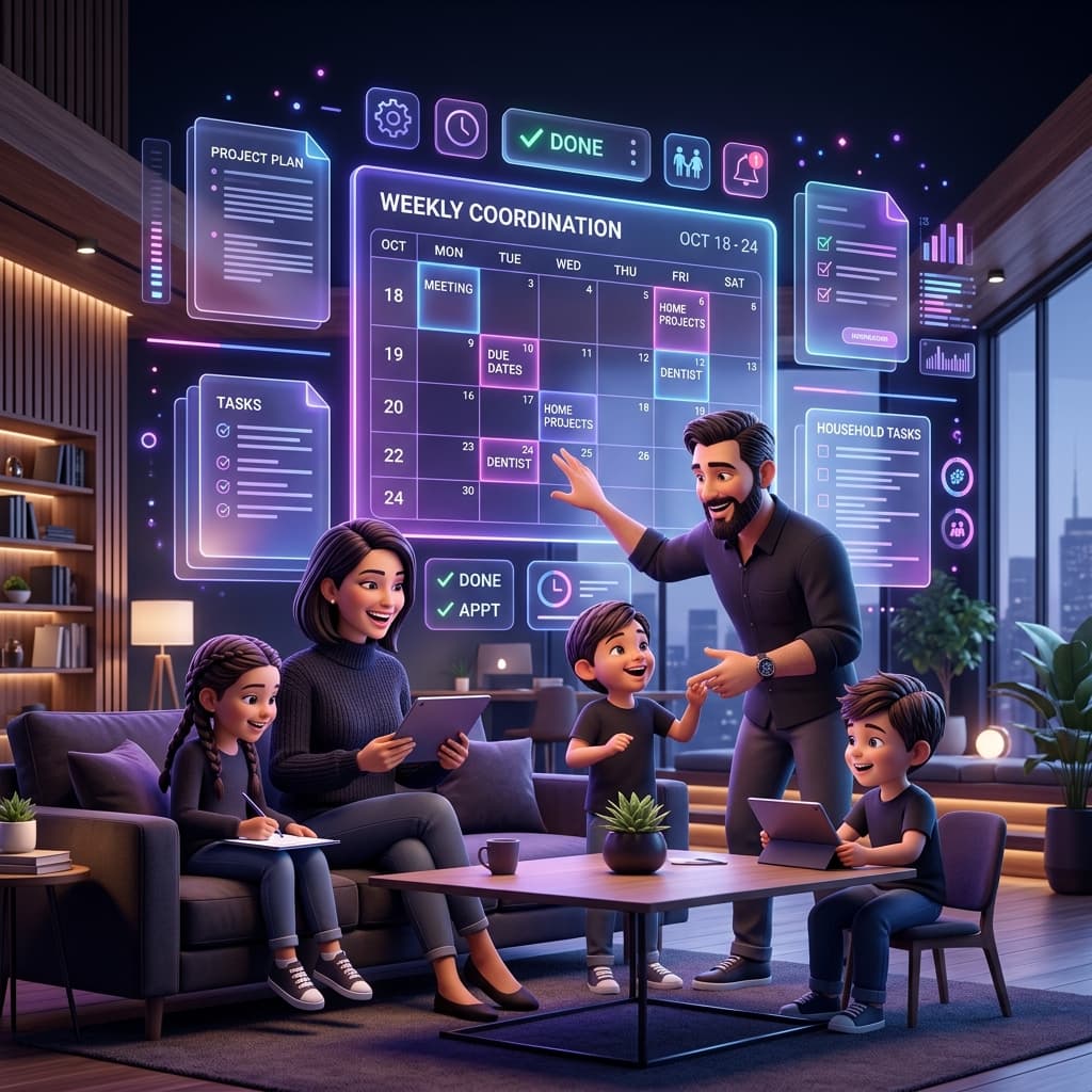 Koti Family Logistics Illustration